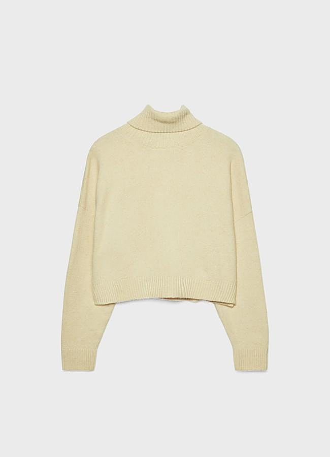 Imagen - Jersey de punto en color crudo. Foto: Stradivarius.