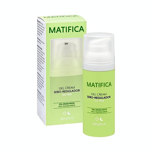 Crema facial seborreguladora para pieles mixtas y grasas de Deliplus.