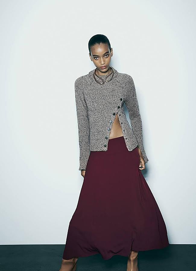 Imagen - Falda larga asimétrica fluida