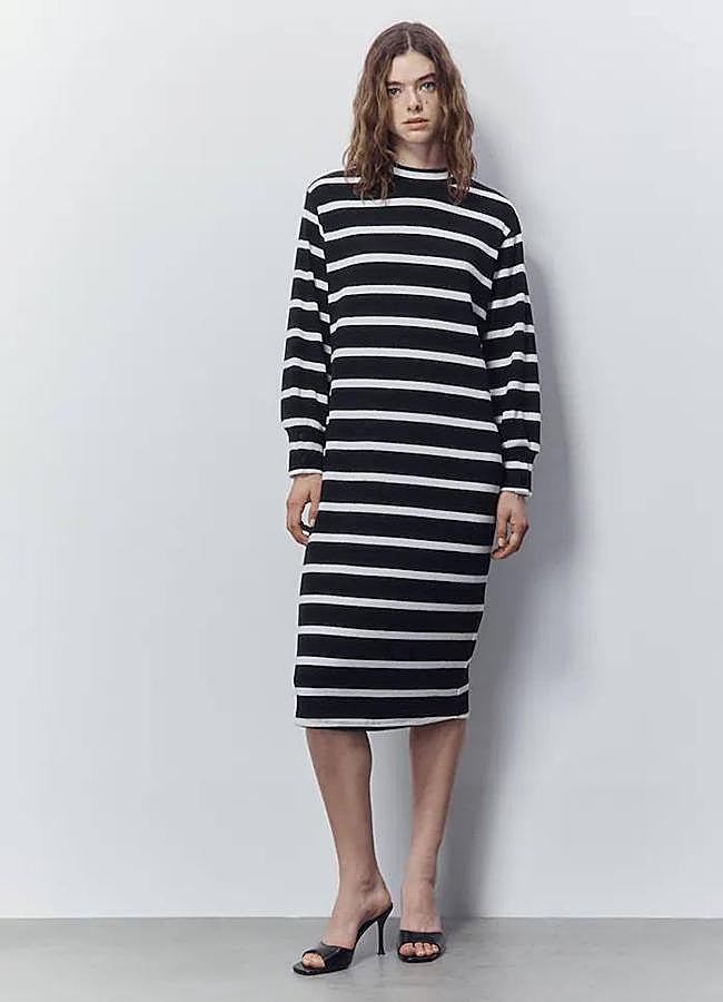 Imagen - Vestido de invierno con print de rayas