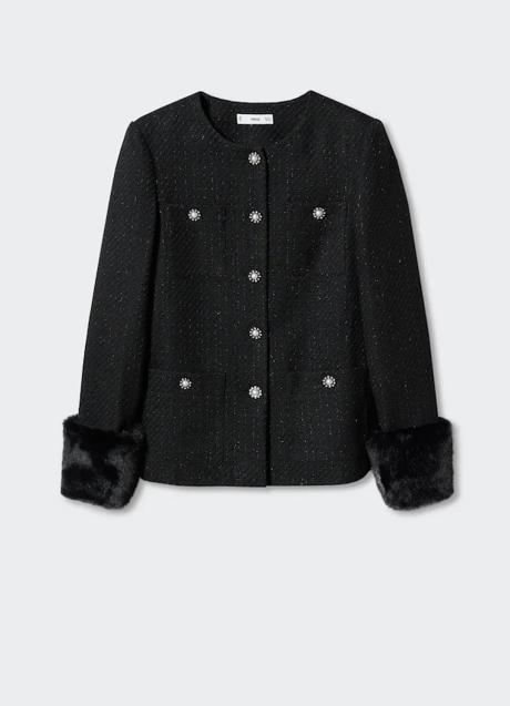 Imagen - Chaqueta de tweed de Mango Outlet (49,99 euros)