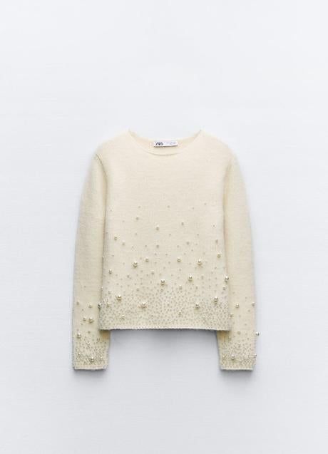 Imagen - Jersey con perlas de Zara (39,99 euros)