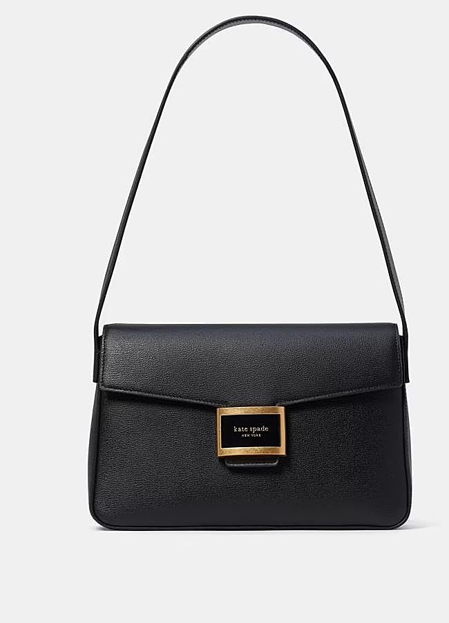 Imagen - Bolso de hombro mediano Katy de piel vacuna de Kate Spade, 320 euros.