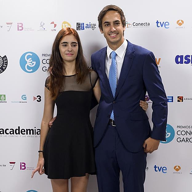 Berta y Lorenzo, los hijos de Lorenzo Díaz y Concha García Campoy. 