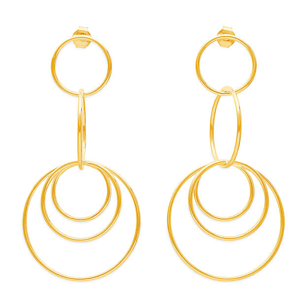 Pendientes largos argollas de Sansaru