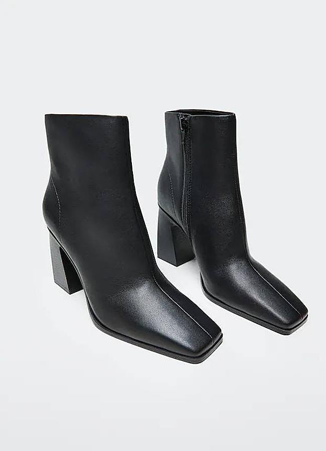 Imagen - Botines efecto piel color negro