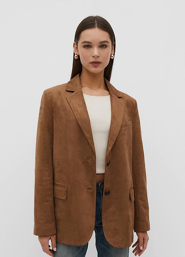 Imagen - Blazer de antelina básica