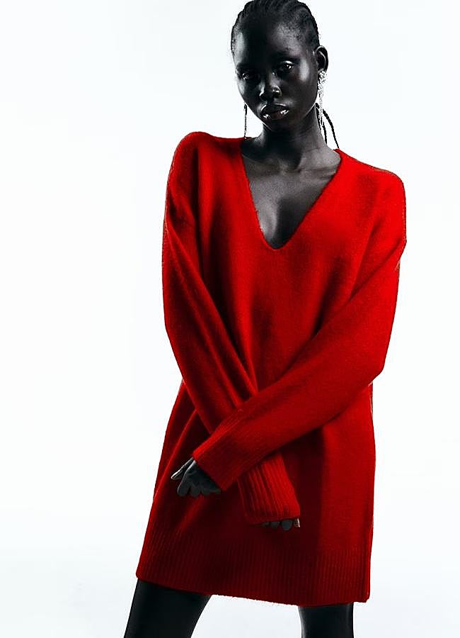 Imagen - Vestido con pico de color rojo de Sfera, 35,99 euros.