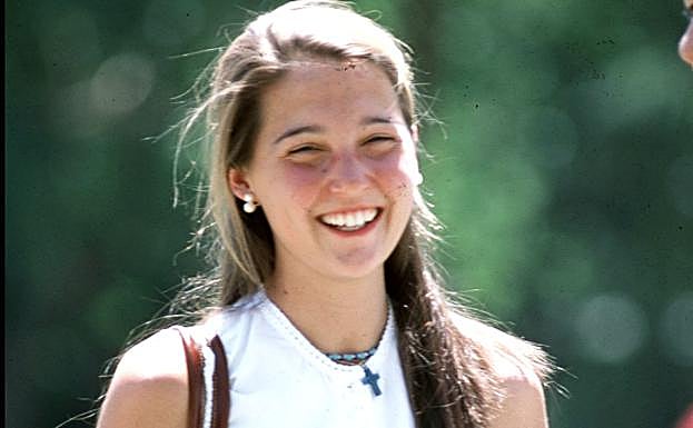 Vicotria de Borbón Dos Sicilias cuando era una adolescente.