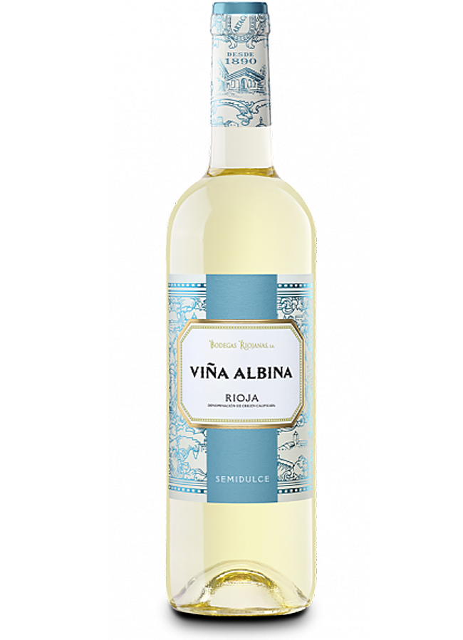 Imagen - Botella de Viña Albina semidulce de Bodegas Riojanas. / DR
