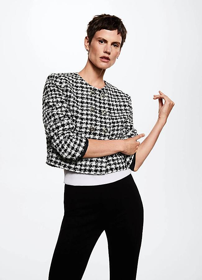 Imagen - Chaqueta de tweed con estampado de pata de gallo