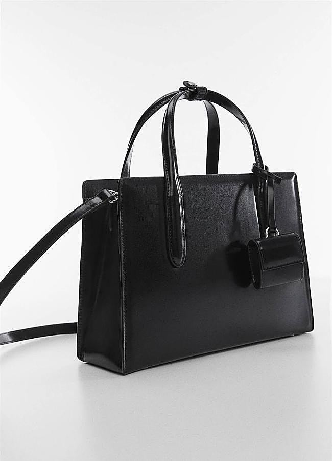 Imagen - Bolso shopper efecto piel en color negro