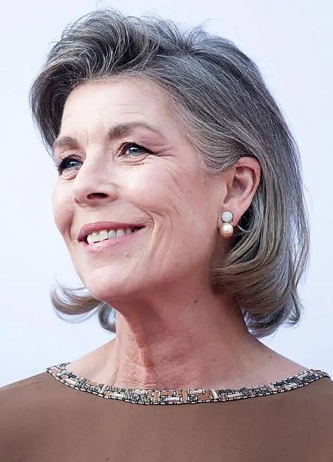 Imagen - Carolina de Mónaco y su melena con canas. Foto: Gtres