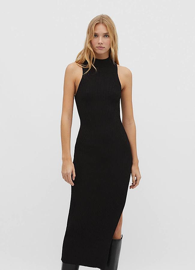 Imagen - Vestido de punto con cuello halter