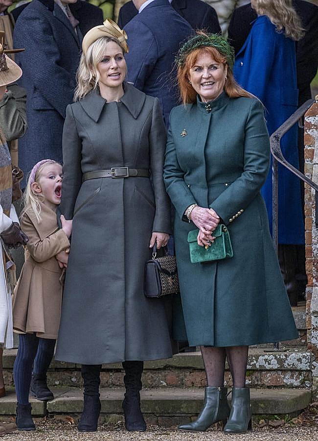 Imagen - Zara Tindall y Sarah Ferguson, de verde. / GTRES