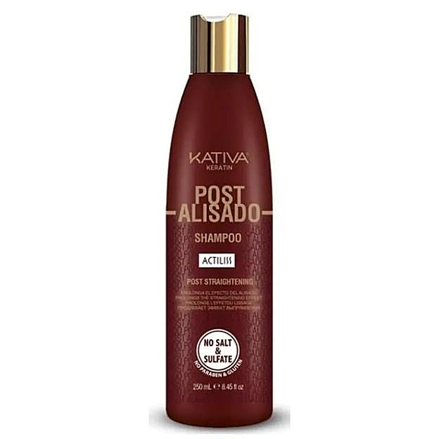 Champú Post Alisado de Kativa.