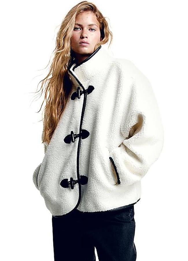 Imagen - Chaqueta de borreguillo con ribetes a contraste