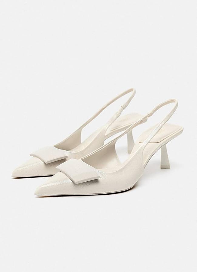 Imagen - Kitten heels destalonados en blanco