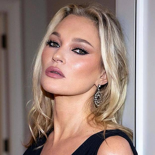 Kate Moss con maquillaje de Charlotte Tilbury
