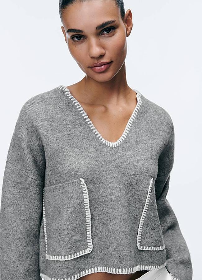Imagen - Jersey con pespuntes a contraste