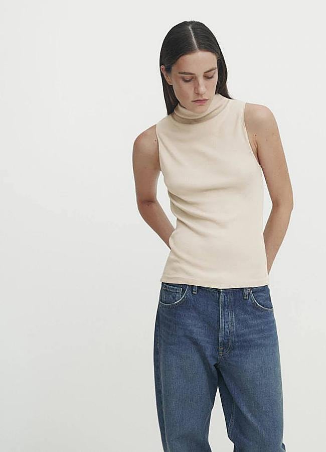 Imagen - Top con cuello alto drapeado