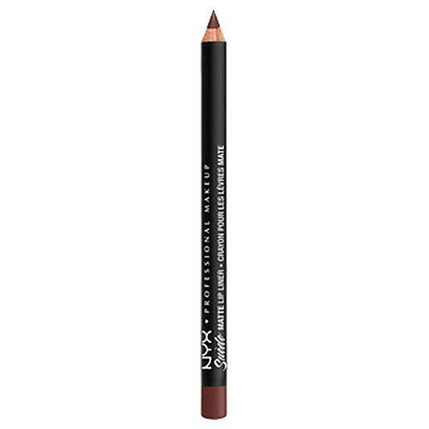 Suede matte lip liner en tono cold brew de NYX. Precio: 4,50 euros