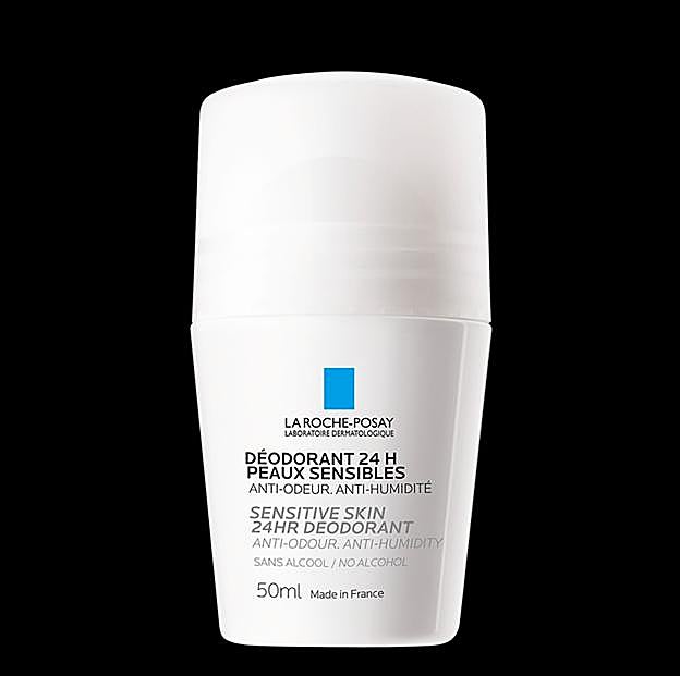 Desodorante roll-on antihumedad y antiolor para pieles sensibles. de La Roche Posay.