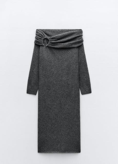 Imagen - Vestido gris de Zara (35,99 euros)