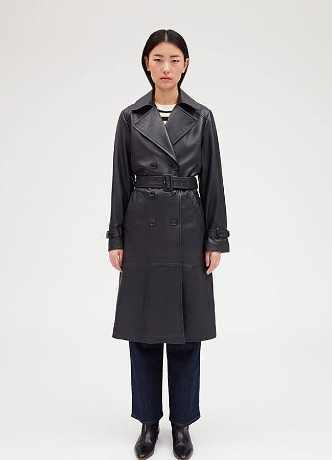 Imagen - Gabardina de piel con botones