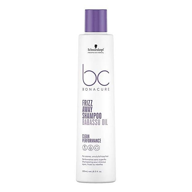 Frizz Away Shampoo de Schwarzkopf. Precio: 8,18 euros