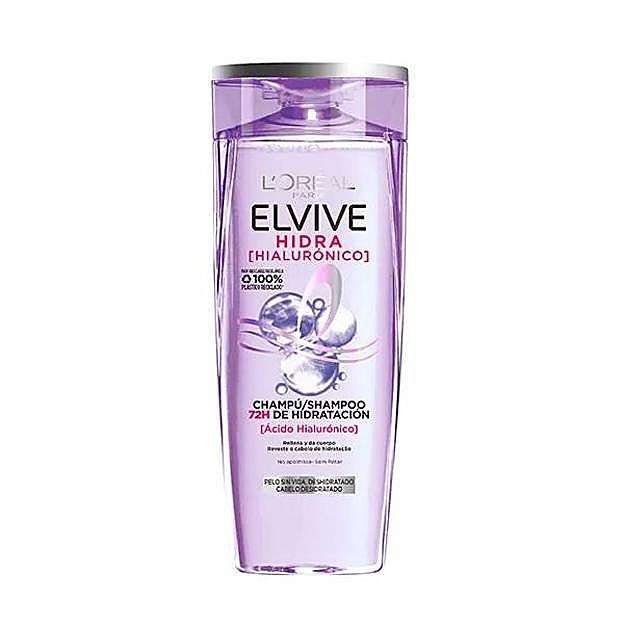 Elvive Hidra Hialurónico Champú de L'Oréal. Precio: 3,99 euros