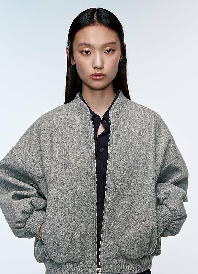 Imagen - Bomber en color gris