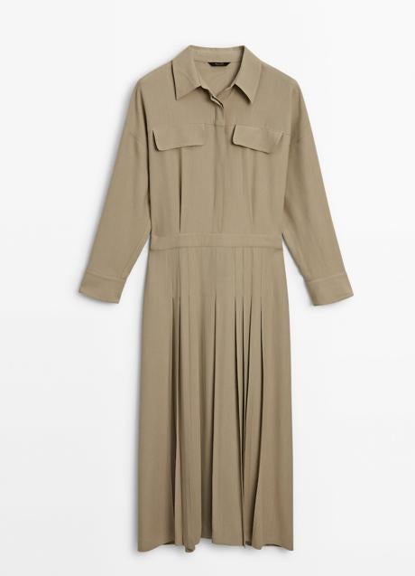 Imagen - Vestido plisado de Massimo Dutti (99,95 euros)