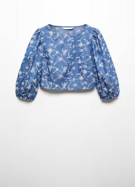 Imagen - Blusa azul de Mango (35,99 euros)