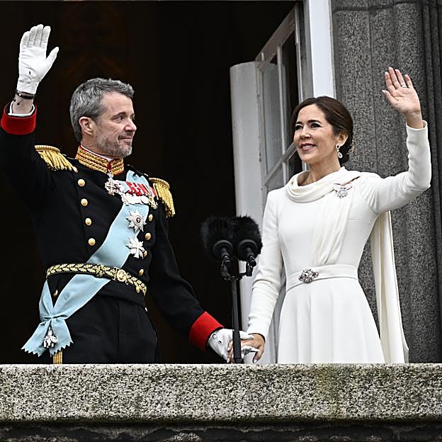 Mary de Dinamarca en la proclamación de Federico X