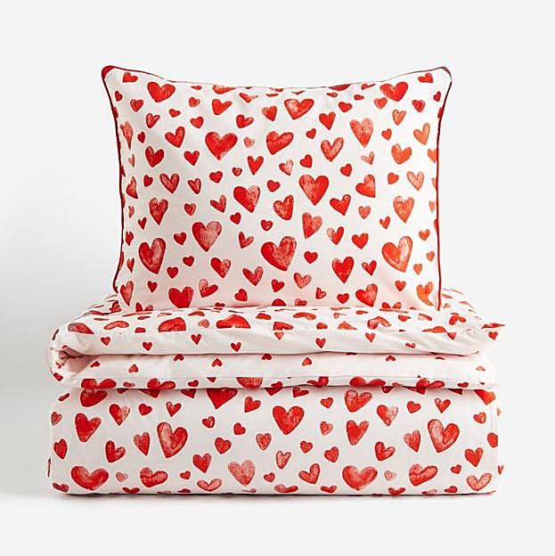 Sábanas de corazones de H&M