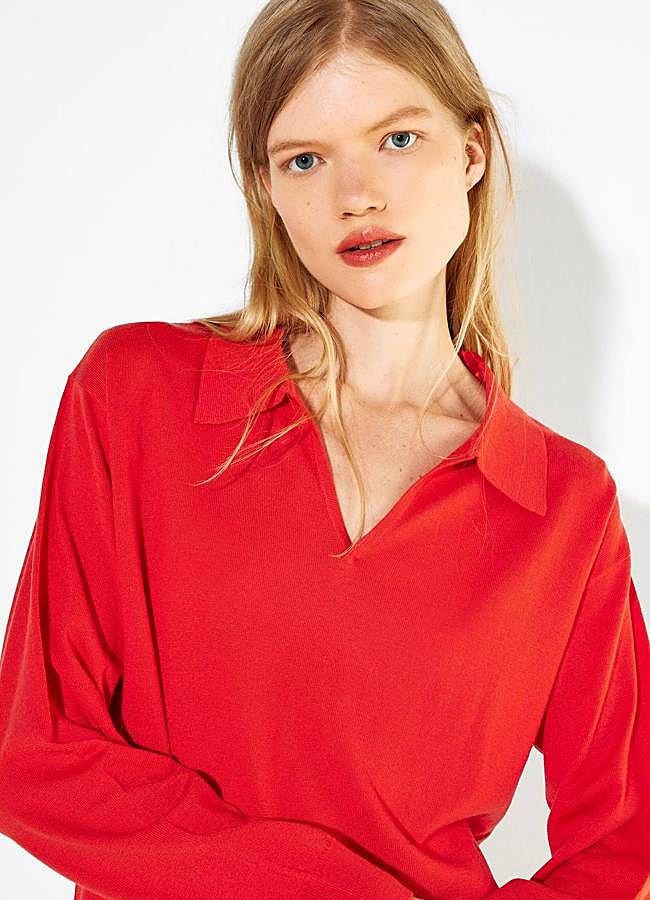 Imagen - Jersey de punto en color rojo