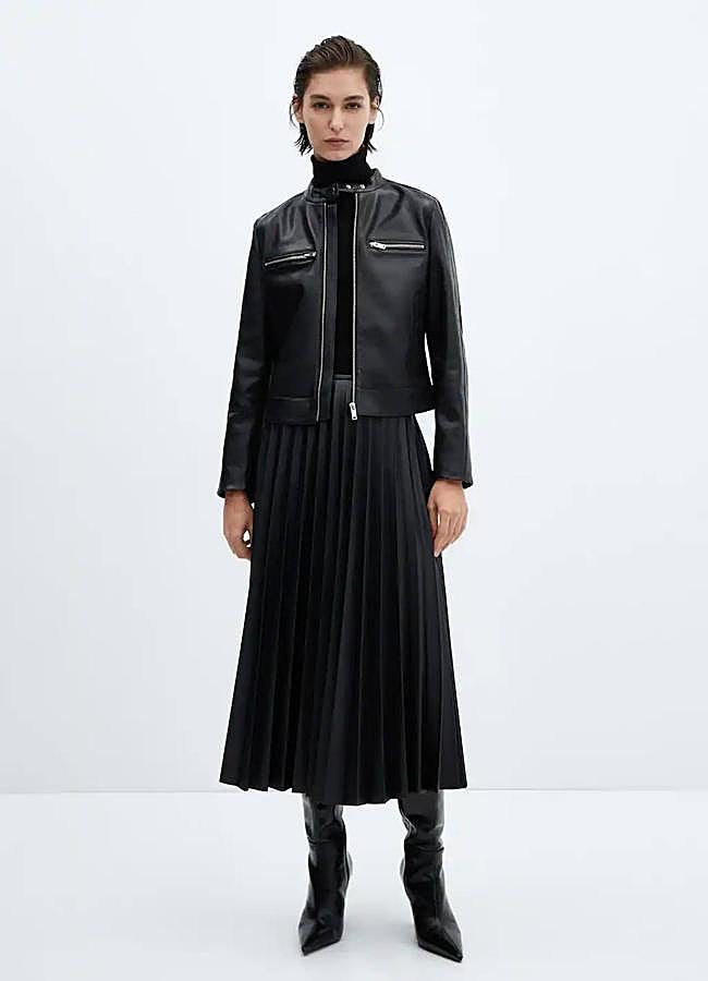 Imagen - Falda efecto piel plisada