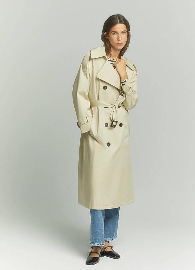 Imagen - Gabardina midi con corte relajado