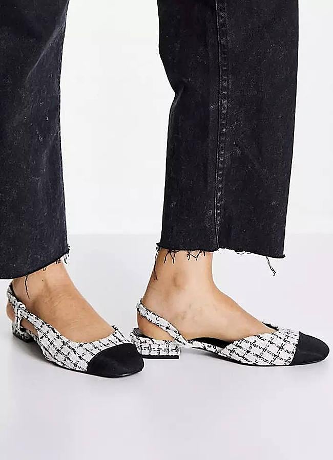 Imagen - Bailarinas de tweed destalonadas