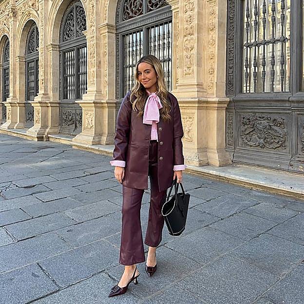 El conjunto burdeos made in Spain rebajado con que el que llevarás la tendencia favorita de la temporada