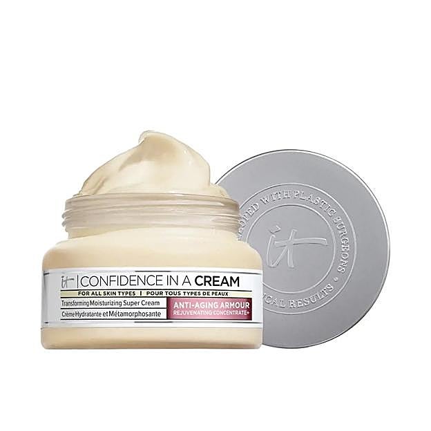 Confidence Crema Antiedad Hidratante de IT Cosmetics.
