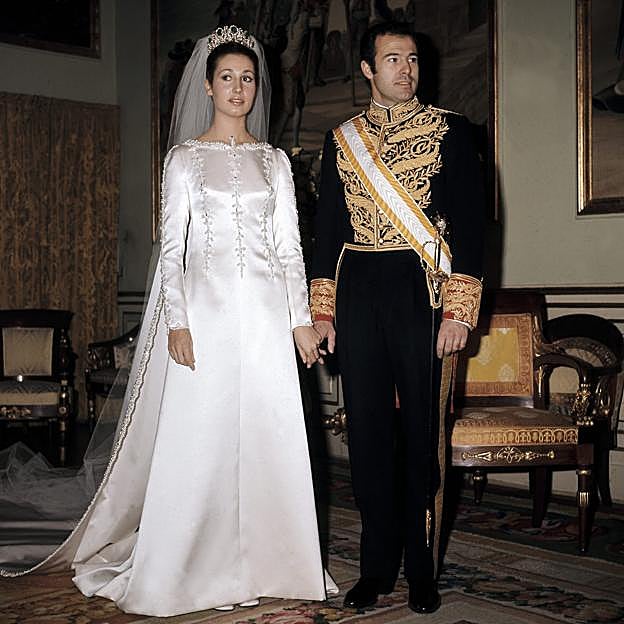 Carmen Martínez-Bordiú, el día de su boda con Alfonso de Borbón.