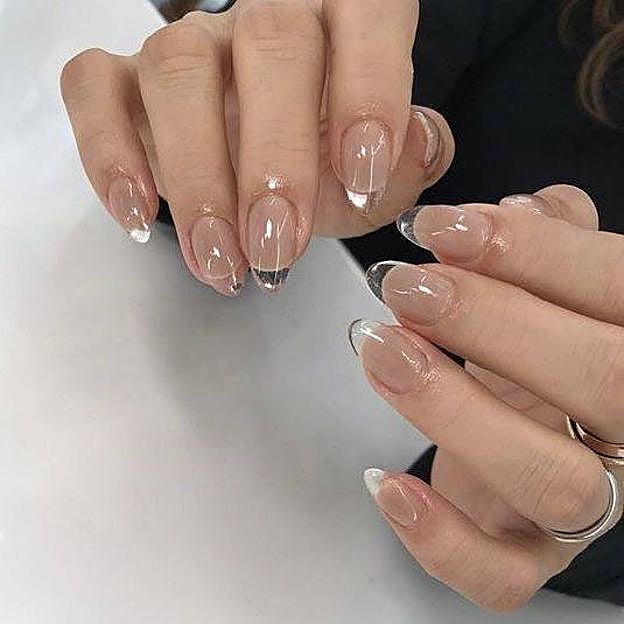 Uñas de cristal transparentes