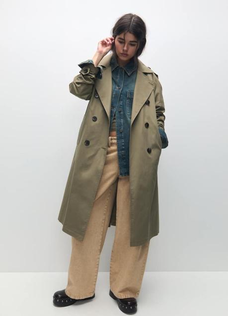 Imagen - Gabardina con cinturón de Pull & Bear (39,99 euros)