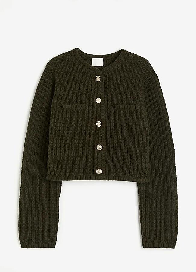 Imagen - Cárdigan verde caqui de H&M, 29,99 euros.