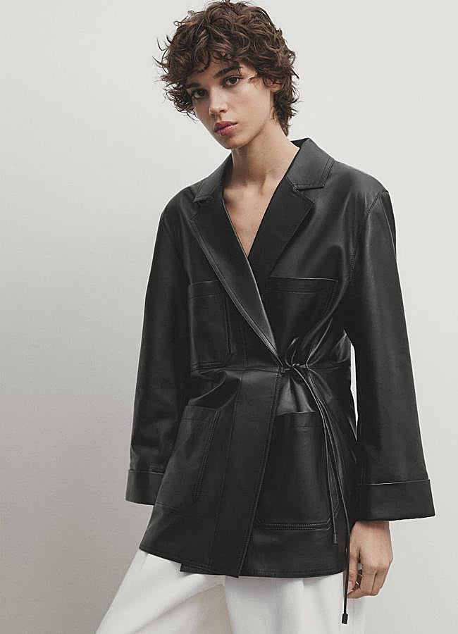 Imagen - Chaqueta de piel estilo blazer