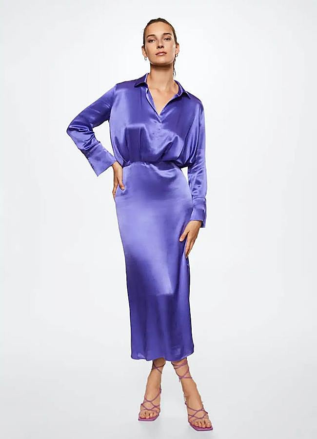 Imagen - Vestido camisero de satén