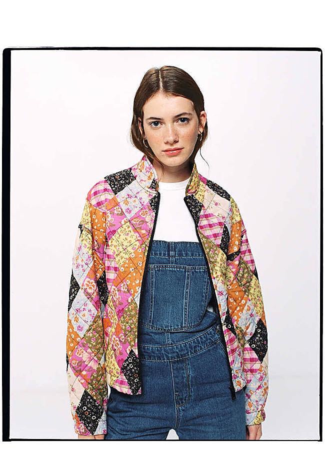 Imagen - Chaqueta con estampado de flores patchwork