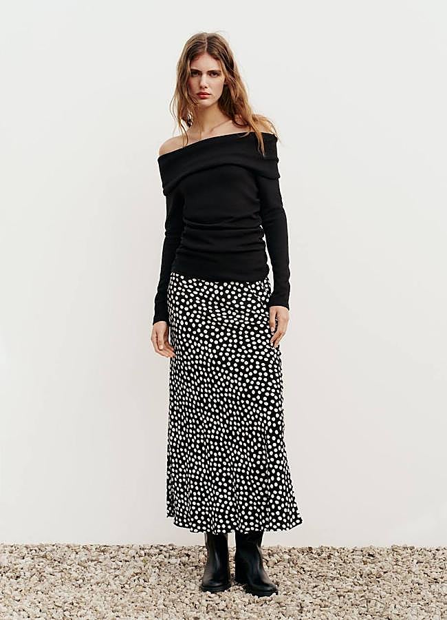 Imagen - Falda de lunares midi